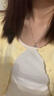中国黄金钻石四叶草项链女款2026新款足银吊坠轻奢真钻生日礼物女友老婆 【今/次日达】永恒四叶草钻石项链+足银瓜子链 实拍图