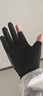 手套骑行防晒手套男女夏季冰丝薄款触屏半指防滑开车户外摩托车钓 五爪冰丝【漏二指黑色】 1双 均码 实拍图
