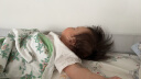 良良婴儿枕头宝宝0-1-3岁定型枕新生儿童护型枕蓝格1.0版本(单枕套) 实拍图