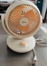 美的（Midea）【小型风扇】轻音台式桌面空气循环扇家用柔风电风扇宿舍办公迷你台扇落地扇空调伴侣 GAF18AD 实拍图