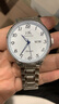 上海（SHANGHAI）手表礼物 国民系列 经典男士自动机械腕表钢带男款 S629B白双历 实拍图