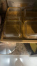 格娜斯分格蘸料碟小吃拼盘家用菜碟火锅酱料碟调味碟油碟醋碟带托盘 金边玻璃碗4个+四格竹盘 实拍图