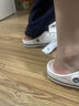 crocs卡骆驰洞洞鞋贝雅卡骆班轻便耐磨一脚蹬休闲鞋|205089 白/深蓝-126 39 (240mm) 实拍图