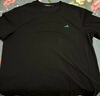 gxg.jeans男装  多色字母绣花基础凉感休闲圆领短袖T恤男 25年夏新品 黑色 XL (180) 实拍图