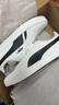 彪马（PUMA）【小白鞋】经典帆布薄底板鞋男女黑白运动鞋SMASH 374754 白-黑色-01 44.5 实拍图