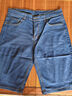 乔诗慧2条装 牛仔短裤男夏季薄款中裤弹力商务直筒宽松休闲马裤七分裤 中裤-009蓝色+009浅蓝 34 (2尺7） 实拍图