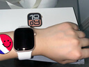 Apple/苹果 Watch Series 10 智能手表GPS款42毫米玫瑰金色铝金属表壳淡桃粉色运动型表带M/L MX1V3CH/B 实拍图