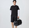 杰克·琼斯（JACK&JONES）25年男装T恤男夏季T恤舒适男士短袖凉感多色上衣纯色水洗不易走形 E40黑色 L 180 实拍图
