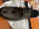 奥康（Aokang）官方男鞋 秋季舒适时尚真皮厚底德比鞋手抓纹通勤皮鞋商务正装鞋 黑色 1243414112 40 (250mm) 实拍图