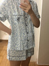维多利亚的秘密（Victoria's Secret）杨幂田曦薇同款 春季宅度假天丝绵柔印花睡衣家居服套装女不易皱 实拍图