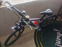 凤凰儿童自行车6-10-12-15岁中大童小学生可变速山地车男女孩小孩单车 凤凰GT 黑红色 辐条轮单速+礼包 22寸【适合身高140-165cm】 实拍图