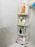 KINGXIAOJING日本卫生间置物架落地多层三角厕所收纳神器浴室洗手间脸盆架子 CA33B-角架五层（黑白） 实拍图