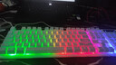 银雕(YINDIAO) K500键盘彩包升级版 机械手感 游戏背光电竞办公 USB外接 全尺寸 白蓝双拼混光有线键盘 实拍图