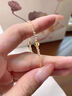 Lnieer招财一夜暴富极细2mm黄水晶手链女超细设计感小众手串马新年礼物 圆珠款黄水晶手链 17cm 实拍图
