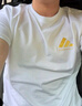 阿迪达斯（adidas）T恤男夏季运动透气轻薄宽松棉短袖 白/金 XL 实拍图