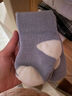 贝比婴儿长筒袜秋冬加绒加厚毛圈棉冬季新生宝宝袜子长袜女1-2岁 实拍图
