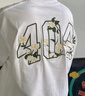 404MOBGANG【杨超越同款】茉莉花刺绣t恤短袖男女潮流美式复古凉感防晒 白色 2XL 实拍图