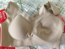 猫人软支撑内衣女大胸显小背心式文胸无痕无钢圈性感聚拢运动胸罩棕XL 实拍图