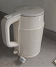 美的（Midea）【国家补贴】烧水壶电热水壶大容量 家用水壶烧水304不锈钢 双层防烫智能防干烧多重防护无缝内胆 1.5L 暖壶圆墩墩MK-SHM1569 实拍图
