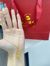 中国黄金一鹿有你黄金项链女2026新款足金吊坠生日礼物女友老婆结婚纪念日 一鹿有你足金吊坠【赠镀金银链】京速达 实拍图