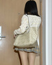 蔻驰（COACH）【官方】奥莱女士夏季女包经典标志CITY拉链托特包老花city30 浅卡其色/粉笔白色 实拍图