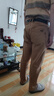 真维斯（Jeanswest）休闲裤男士秋冬季宽松直筒商务修身男士弹力潮牌百搭长裤子男款 1218卡其 34 (2尺7)建议145-155斤穿 实拍图
