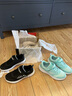 Skechers斯凯奇童鞋运动鞋男女儿童鞋魔术贴秋冬鞋中大童跑步鞋405315L 【四季款】女童-黑色/BLK 36 实拍图