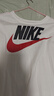 耐克(NIKE)男短袖T恤 纯棉 运动休闲 舒适百搭 AR5005-100 白色L 实拍图