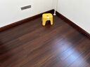 帝诺居 圆盘豆实木地板原木纹柚木色本色 地暖地热锁扣免龙骨家用木地板 A020圆盘豆黑胡桃色910X123平扣 平米 实拍图