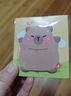 创意饰品卡通水豚异型便利贴可爱自粘便签本卡皮巴拉留言记事次贴 随机2本 实拍图