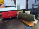 JBL CHARGE5 冲击波五代便携蓝牙音箱+低音炮 户外防水音响 增强版赛道扬声器 毕业礼物 军绿色 实拍图