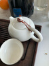 兮元记羊脂玉茶壶陶瓷泡茶单壶大红袍红茶茶具套装功夫白瓷泡茶器 羊脂玉瓷西施壶（190ml） 实拍图
