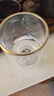 束氏 水杯玻璃杯绿茶杯泡茶杯花茶杯高硼硅双层防烫玻璃杯描金款280ml 实拍图