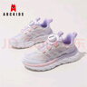 ABC KIDS童鞋男女童运动鞋中大童休闲鞋飞织儿童跑步鞋3152PY粉紫34 实拍图