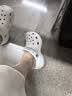 卡骆驰（CROCS）厚底云朵洞洞鞋户外休闲时尚一脚蹬沙滩鞋拖鞋 206750 206750-100 34 -35 实拍图