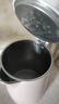 美的（Midea）电热水壶家用电水壶烧水壶 双层防烫 0涂层食品级304不锈钢 1500W快速沸腾 1.7L大容量 HJ1705 实拍图