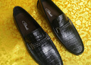 【官方发售】宾度（J.Benato）休闲皮鞋男 豆豆鞋英伦套脚男士商务皮鞋耐磨男鞋防滑驾车鞋 黑色（欧码） 40 实拍图