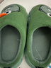 猪爸爸儿童拖棉鞋秋冬季室内男童亲子女童可爱家居保暖宝宝棉拖绿色220 实拍图