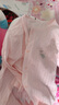 贝瑞加（Babyprints）宝宝连体衣纯棉婴儿夏季衣服儿童家居睡衣薄款爬服A类柔软 粉90 实拍图
