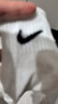 耐克（NIKE）男袜女袜 25新款训练透气短袜快干柔软休闲跑步健身运动nike袜子 热推/简约经典白色/三双装 M/24-26厘米/38-42码 实拍图