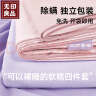 无印良品三件套旅行一次性床单被套罩枕套加厚酒店床上用品单人款-粉紫 实拍图