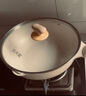 炊大皇  炒锅 麦饭石色不粘锅多功能少油烟炒菜锅平底30cm 电磁炉通用  实拍图