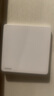 西门子（SIEMENS）86型墙壁开关插座面板 哑光磨砂 睿宸系列象牙白色 一开单控开关 实拍图