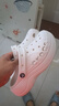 卡骆驰crocs贝雅云彩女士洞洞鞋户外休闲鞋|208186 白色-100(含智必星) 36 (230mm) 37 实拍图