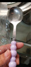 旅行四色珍珠不锈钢勺子塑料手柄家用西餐餐勺高颜值少女心圆勺 2个装【颜色随机】 实拍图