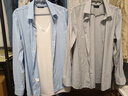 杉杉（FIRS）长袖衬衫男春秋男士商务休闲抗菌百搭衬衣男 蓝色 42  实拍图