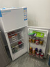 海尔（Haier）冰箱小型二门办公室迷你小冰箱节能直冷家用租房家电冷藏冷冻超薄双开门省电小型冰箱 双门冰箱 实拍图