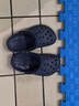 crocs卡骆驰贝雅儿童洞洞鞋男女童户外包头沙滩鞋拖鞋/207013/207012 深蓝色-410 33 (200mm) 实拍图