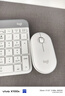 罗技（Logitech）K580无线蓝牙超薄静音键盘 办公键盘笔记本电脑手机Mac平板ipad键盘双模外接键盘薄膜便携多屏家用 键鼠套装-芍药白【K580+Pebble】 实拍图