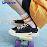 FILA FUSION斐乐女鞋帆布鞋女 低帮板鞋POP轻质帆布鞋休闲运动鞋女 黑-BK 36 实拍图
